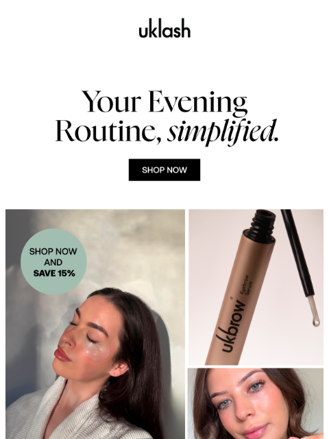 uklash newsletter: Dream Lashes Overnight + save 15% 🌙