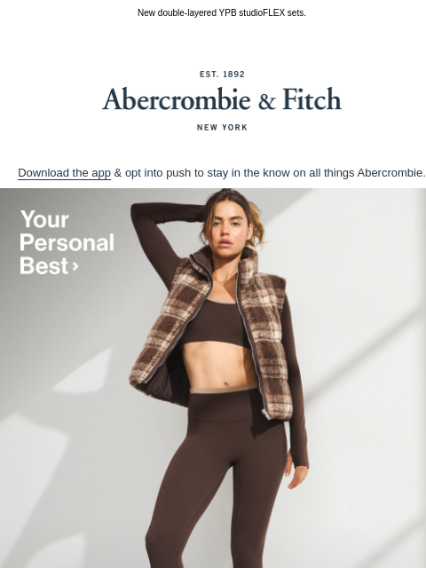 abercrombie newsletter: JUST LANDED →