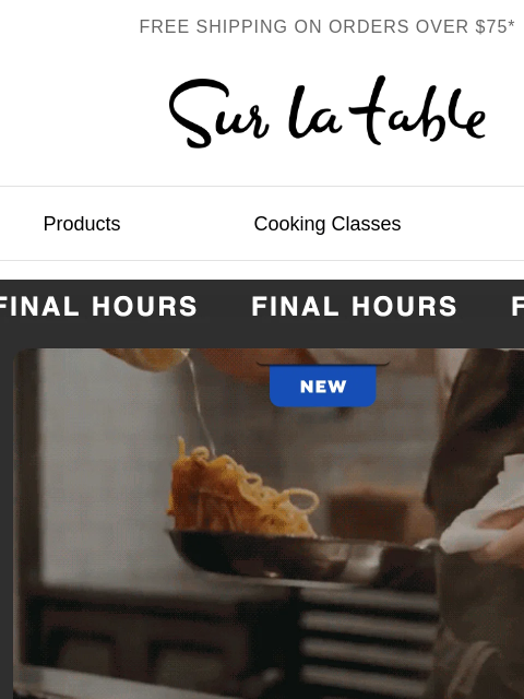 surlatable newsletter: Up to 20% off Made In ends tonight.