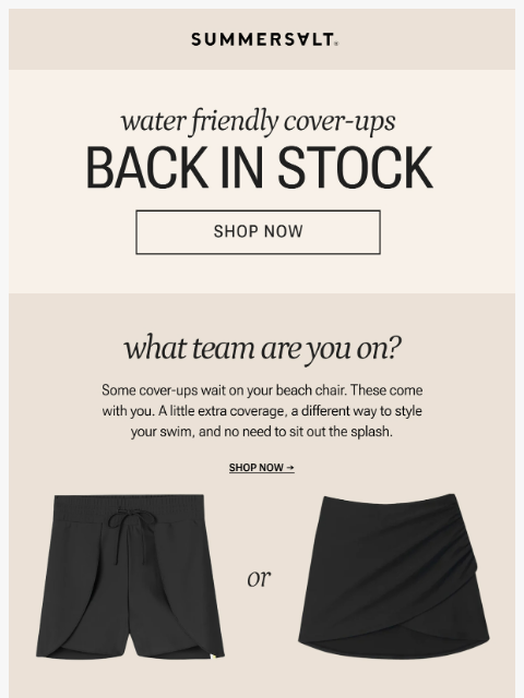 summersalt newsletter: Your suit called, it needs these 📞