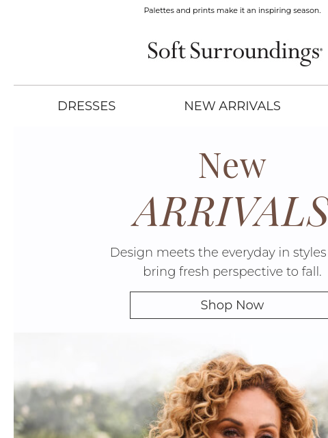 softsurroundings newsletter: New Fall Arrivals