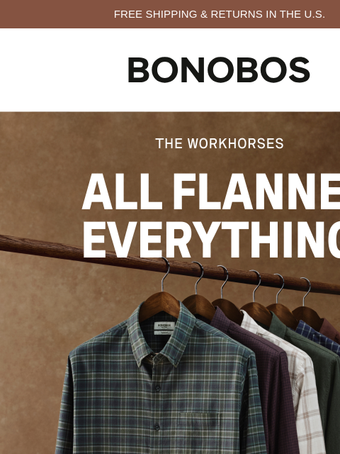 bonobos newsletter: The First Flannel Drop of Fall