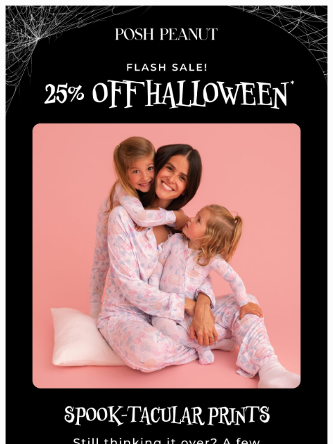 poshpeanut newsletter: 👻 BOO! 25% Off Ends Soon