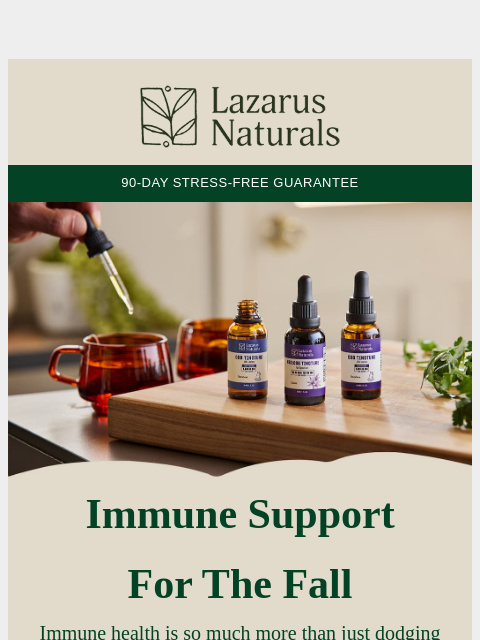 lazarusnaturals newsletter: 🧡 Fall wellness 101: 4 Tips!