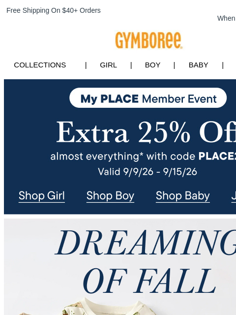 gymboree newsletter: Meet Our Fall Pajama Collection