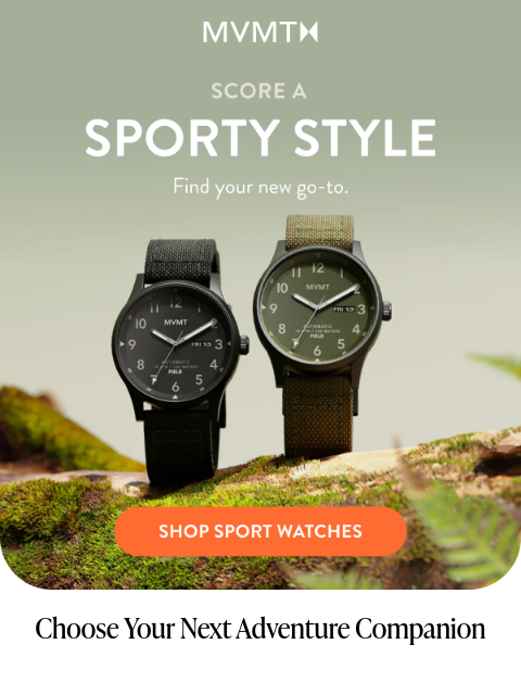 mvmt newsletter: Sport Watches Built for Your Every Move