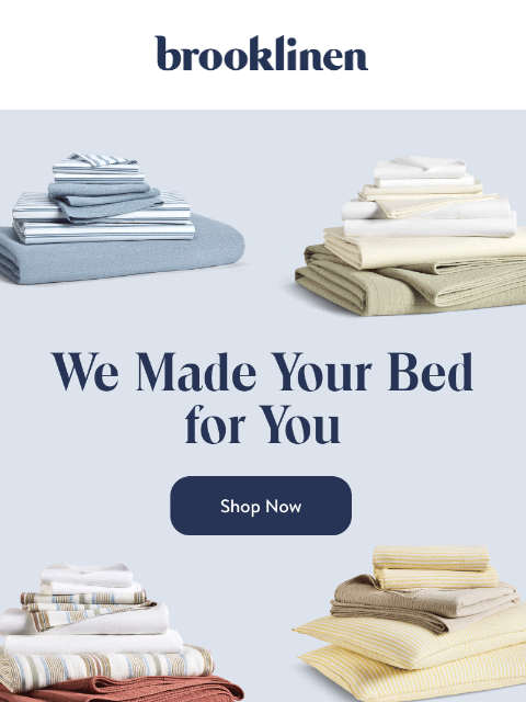 brooklinen newsletter: Mix, Match, Bundle & Save!