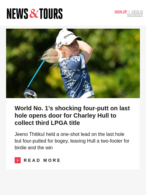 golfdigest newsletter: How Europe is using VR to prep for Ryder Cup