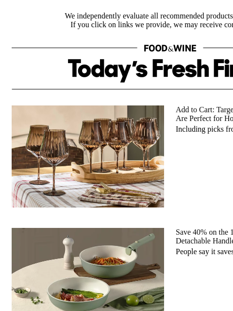 foodandwine newsletter: This Genius Cookware Set Will Save You 'So Much' S...