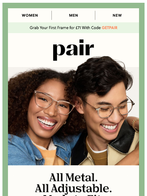 paireyewear newsletter: All Metal, All Adjustable🔧
