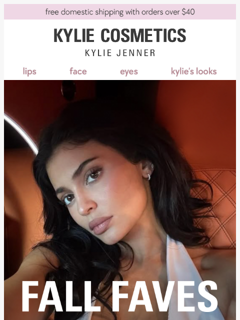 kyliecosmetics newsletter: fall lip kit round-up 🍂