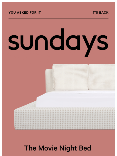 sundays-company newsletter: It's baaaack...