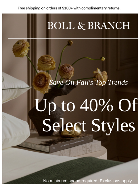 bollandbranch newsletter: Going viral: Up to 40% off select styles