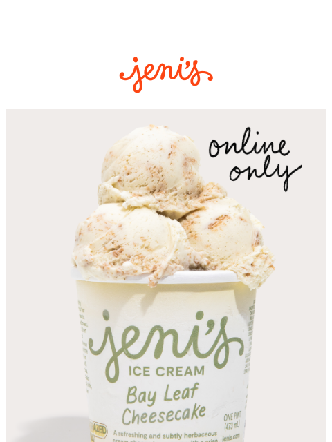 jenis newsletter: Bay Leaf Cheesecake is online!