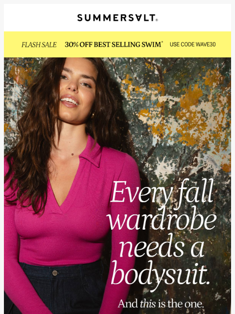 summersalt newsletter: Your Next Obsession: Bodysuits