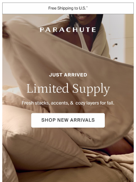 parachutehome newsletter: Small Batch, Big Comfort