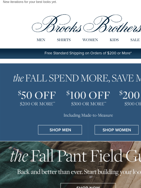 brooksbrothers newsletter: It’s back: The fall pant field guide