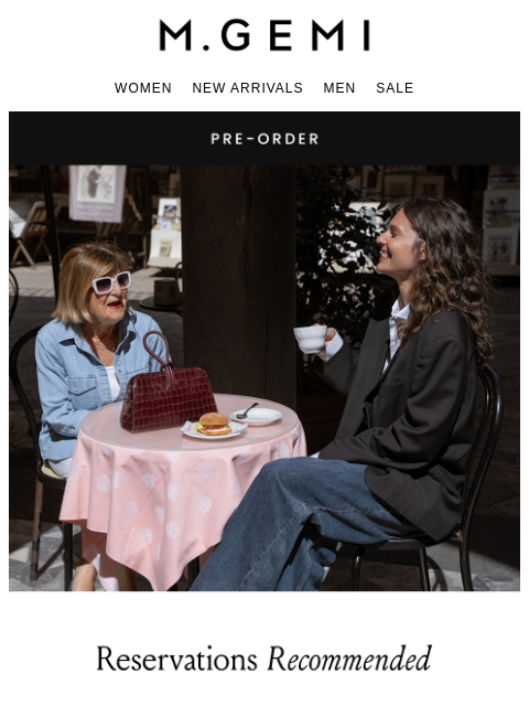 mgemi newsletter: Pre-Order The Doppio In New Leathers