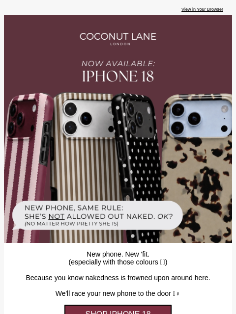coconut-lane newsletter: NO NEW NAKEDNESS, please 👀❌📱
