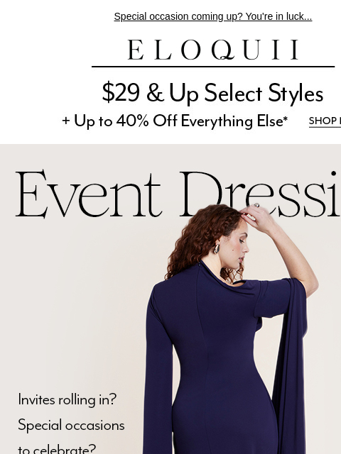 eloquii newsletter: Event dresses you NEED 💌