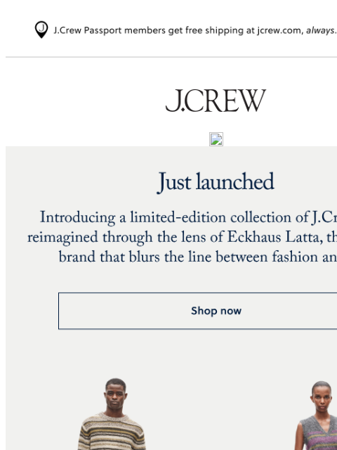 jcrew newsletter: JUST DROPPED: Eckhaus Latta X J.Crew