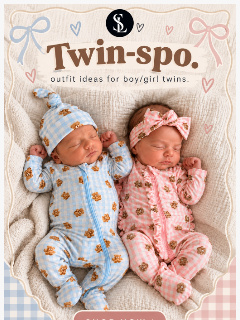spearmintlove newsletter: Twin-spo: Boy + Girl Edition 🩵🩷