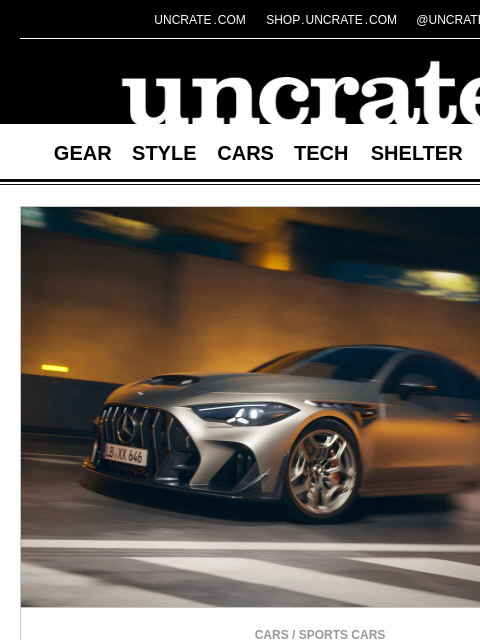 uncrate newsletter: Mercedes-AMG CLE 646 Spezialanfertigung & more