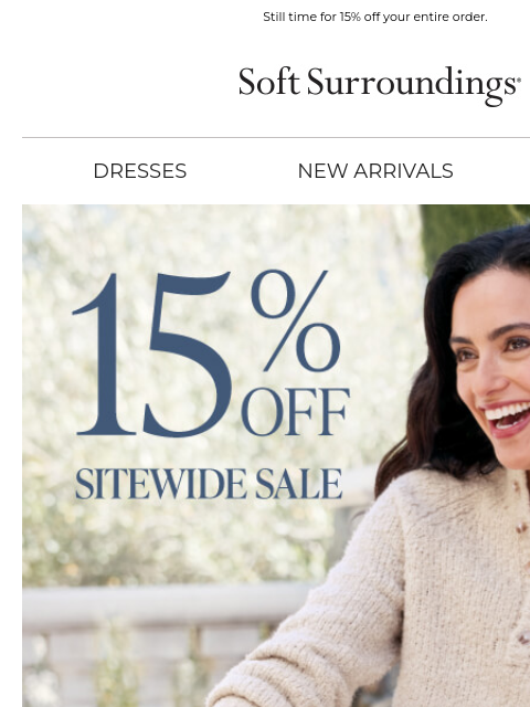 softsurroundings newsletter: Shop the Sitewide Sale