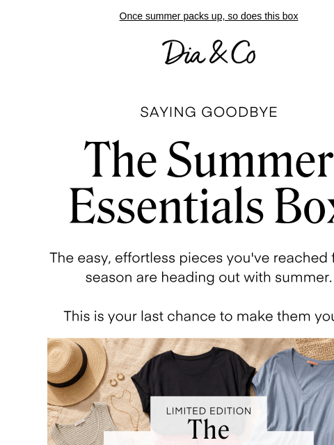 dia newsletter: Before summer's out for good