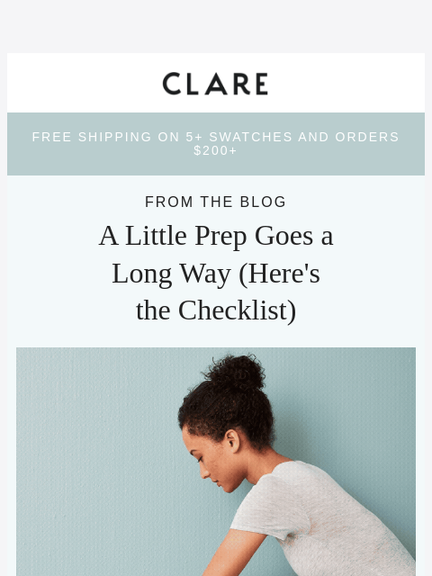 clare newsletter: The secret to a flawless finish isn't the paint 🤫