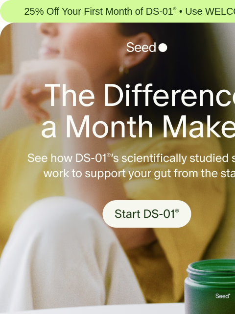 seed newsletter: 30 days to a stronger gut.