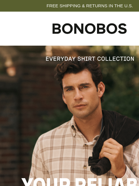 bonobos newsletter: New Shirts in Fall Fabrics