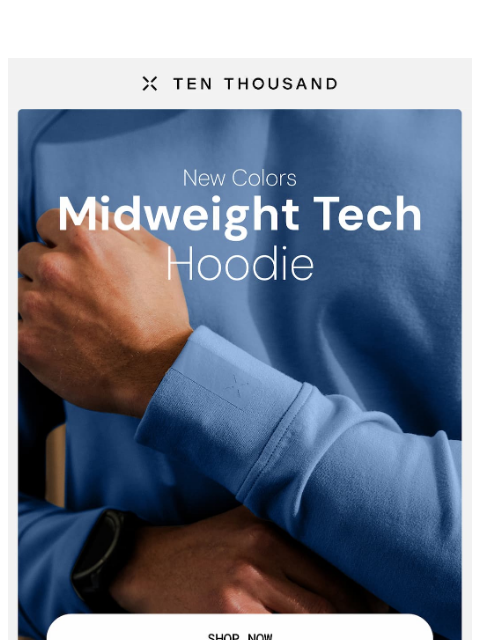 tenthousand newsletter: New Fall Colors: Midweight Tech Hoodie