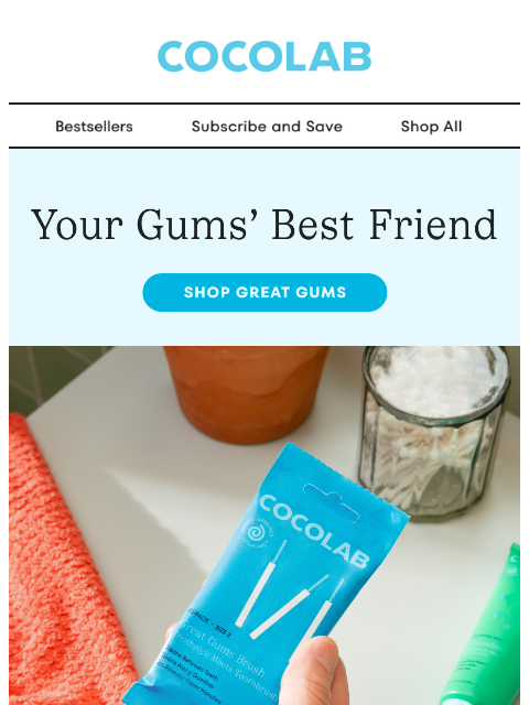 cocolab newsletter: What the heck is a Great Gums Brush? 🤔