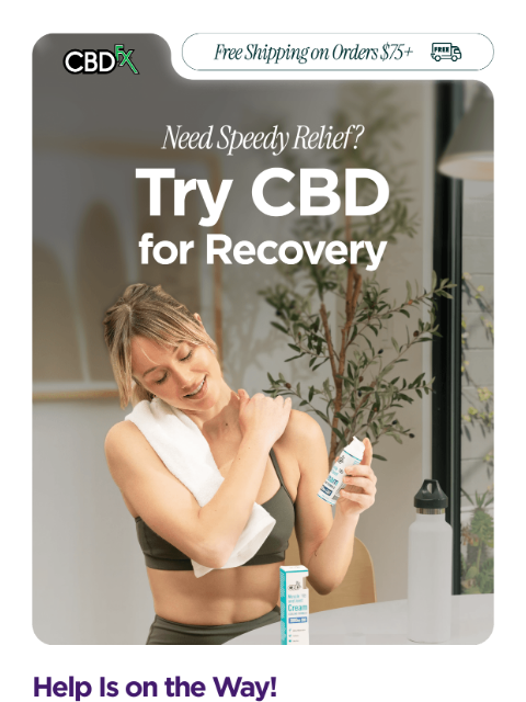 cbdfx newsletter: Sore? There's a cream for that