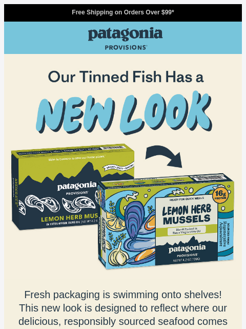 patagonia newsletter: Same fish, new look