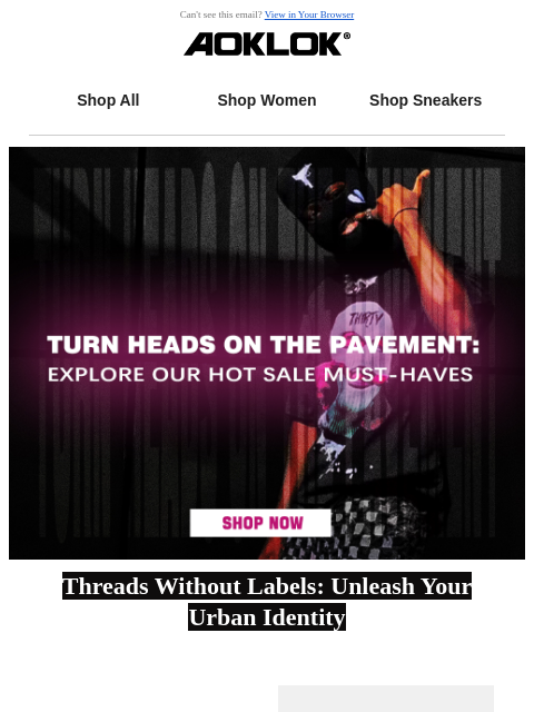 Can't see this email? View in Your Browser Shop All Shop Women Shop Sneakers Threads Without Labels: Unleash Your Urban Identity Image of AG Funny Can't Drink Anymore T-Shirt AG Funny Can't