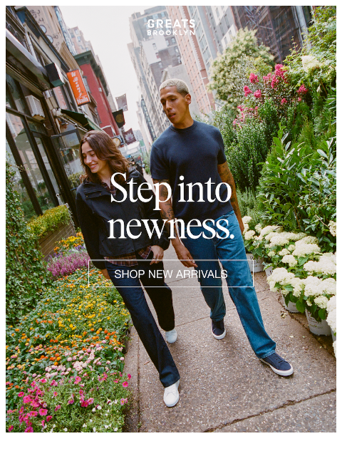 greatsbrand newsletter: Step Into Something New Today