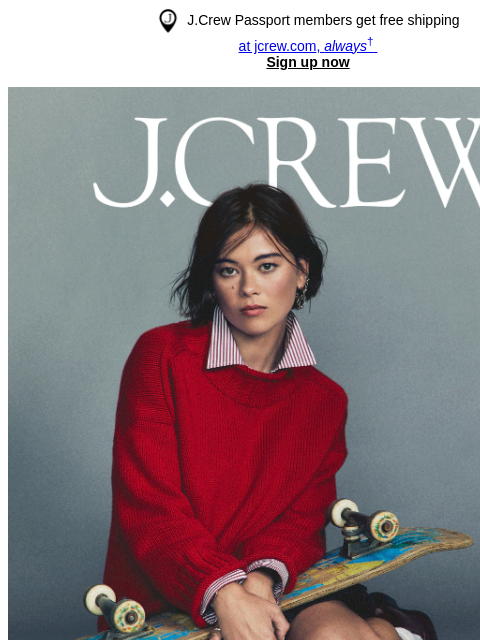 jcrew newsletter: Meet the Next Rollneck Generation