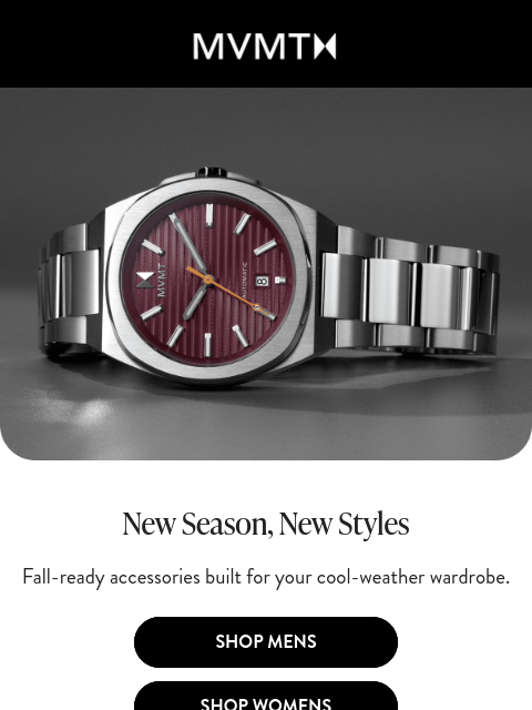 mvmt newsletter: Accessorize Your Way to Fall