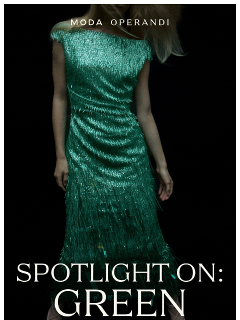modaoperandi newsletter: GREEN Means GO
