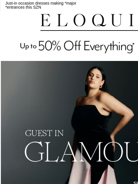 eloquii newsletter: New & ready to RSVP 💌