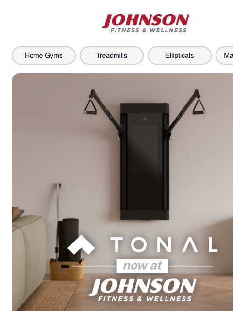 johnsonfit newsletter: Meet Tonal: Your Smartest Workout Yet