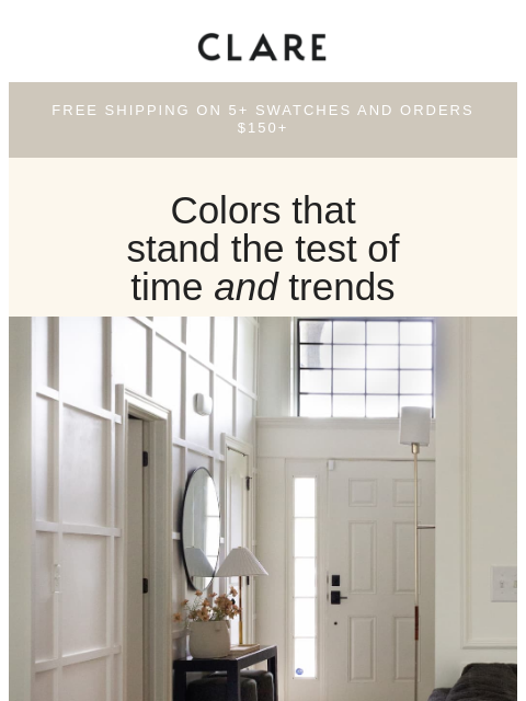 clare newsletter: Choosing the right paint colors now can pay off la...