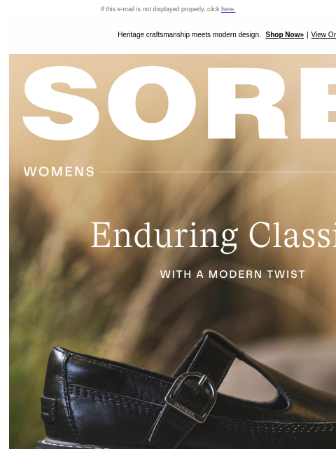 sorel newsletter: Contempory Classics