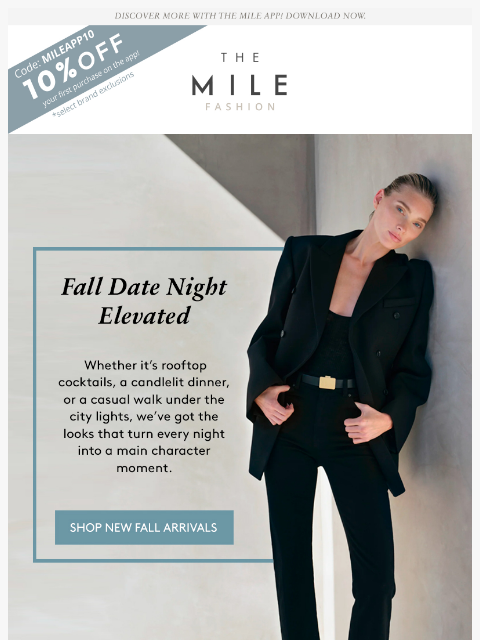orchardmile newsletter: Fall’s hottest date night trends