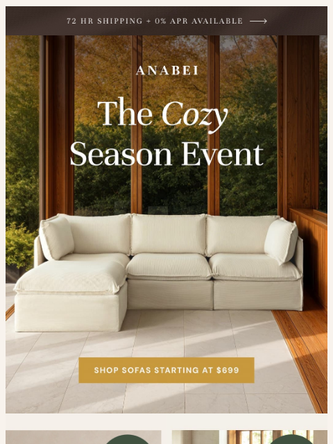 anabei newsletter: Cozy Season is Here 🍂