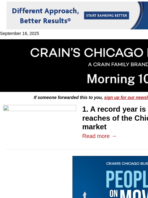 crainalerts newsletter: Luxury housing market flirts with a record