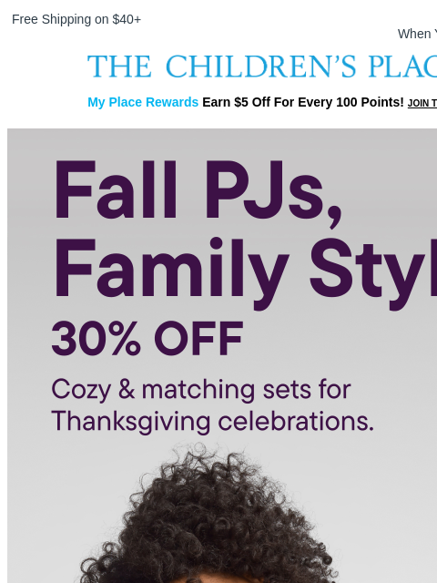 childrensplace newsletter: Falling for these cozy PJs...