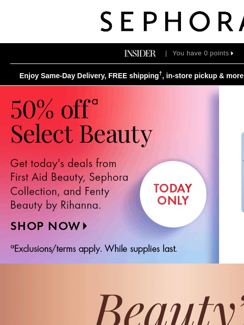sephora newsletter: Beauty’s most wanted just landed 🤩